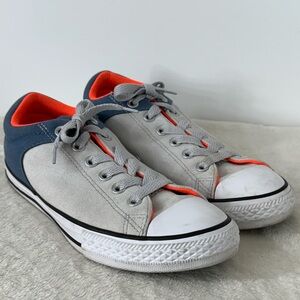 Converse All Star Low Top Blue Orange & White Sneakers Boys Size 5